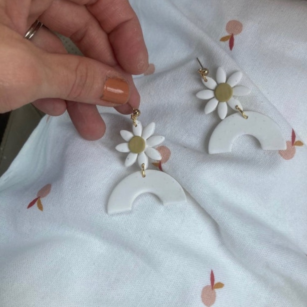 Handmade polymer clay earrings